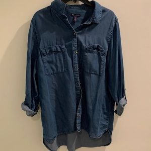 Oversized Gap Button Up